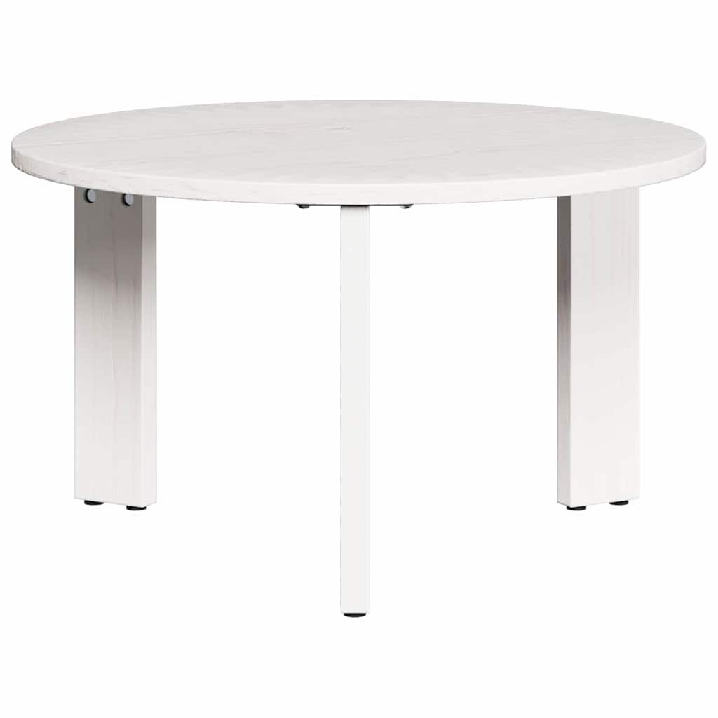 Couchtisch 2 pcs Weiß 47,5 x 47,5 x 27 cm Massivholz Kiefer