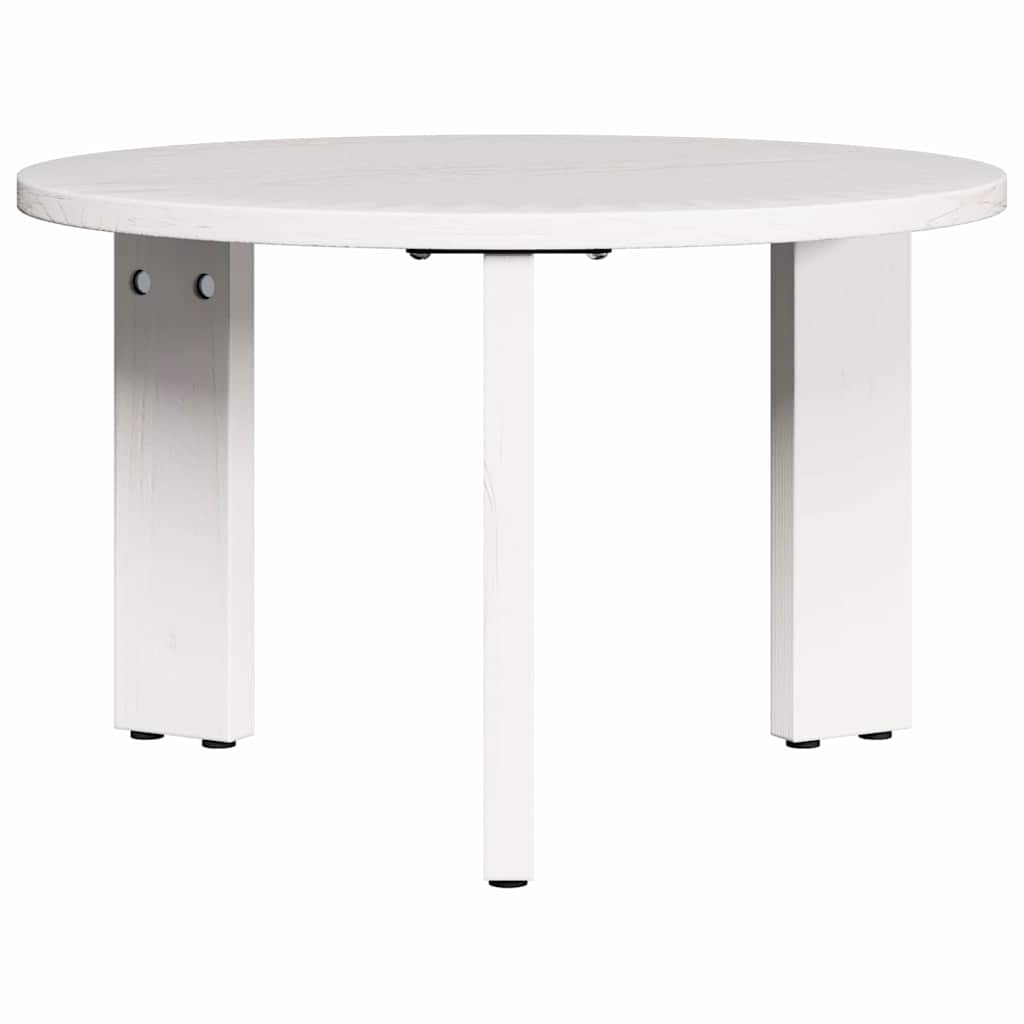 Couchtisch 2 pcs Weiß 47,5 x 47,5 x 27 cm Massivholz Kiefer