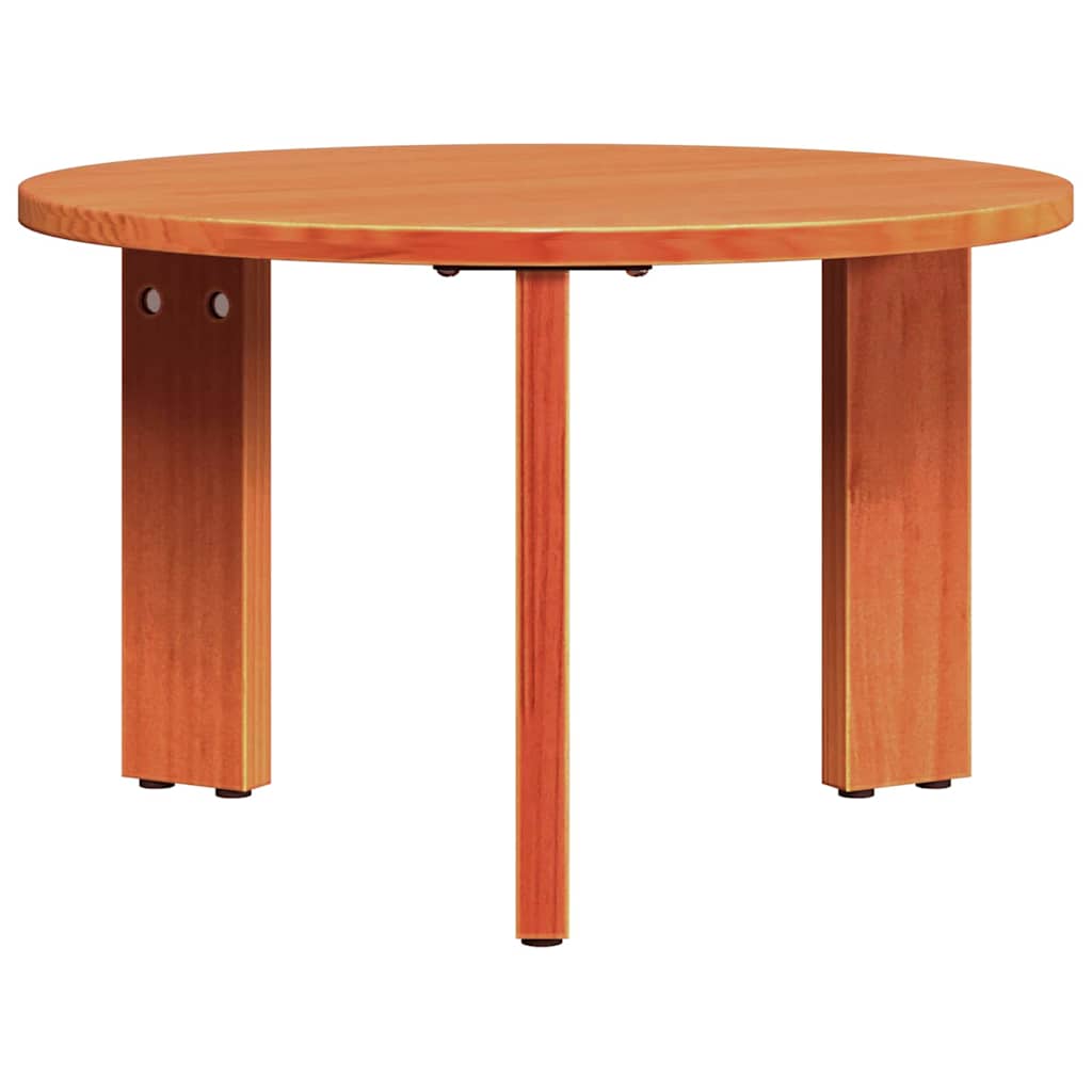 Couchtisch 2 pcs Wachsbraun 47,5 x 47,5 x 27 cm