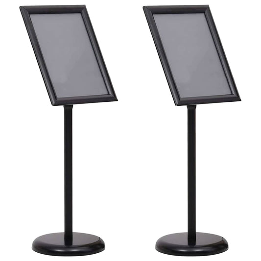 Plakatständer 2 pcs Schwarz 45 x 33 x 88 cm Aluminiumlegierung