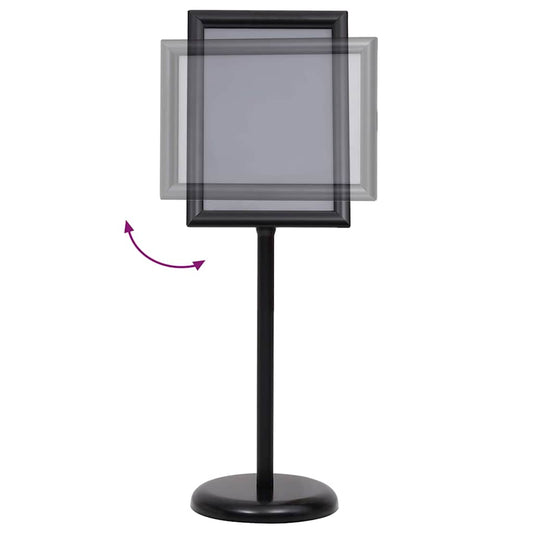 Plakatständer 2 pcs Schwarz 45 x 33 x 88 cm Aluminiumlegierung