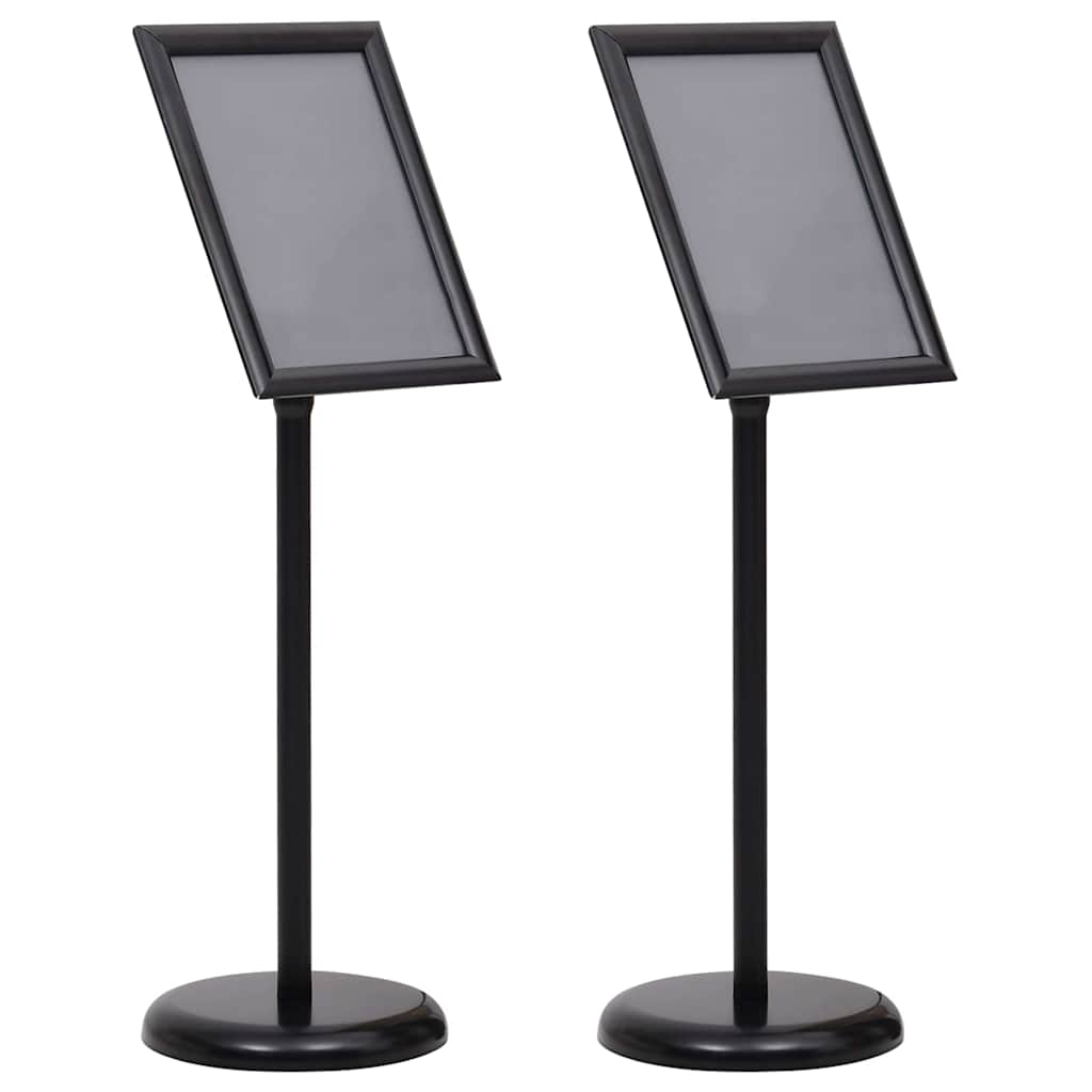 Plakatständer 2 pcs Schwarz 32,5 x 24 x 78 cm