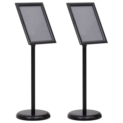 Plakatständer 2 pcs Schwarz 32,5 x 24 x 78 cm