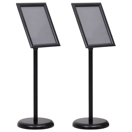 Plakatständer 2 pcs Schwarz 32,5 x 24 x 78 cm