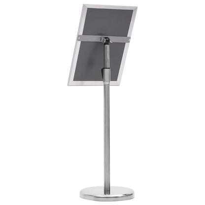 Plakatständer 2 pcs Silber 32,5 x 24 x 78 cm Aluminiumlegierung
