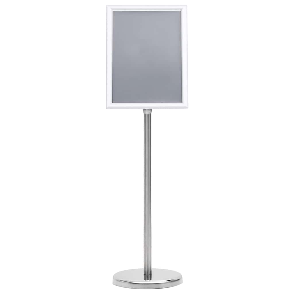 Plakatständer 2 pcs Silber 32,5 x 24 x 78 cm Aluminiumlegierung