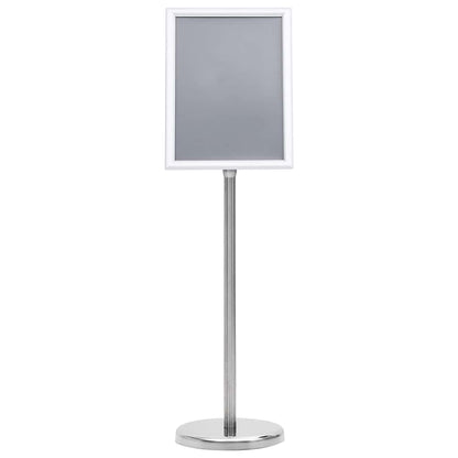 Plakatständer 2 pcs Silber 32,5 x 24 x 78 cm Aluminiumlegierung