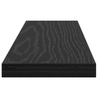 Regalbrett 4 pcs Schwarz 40 x 10 x 1.5 cm Holzwerkstoff