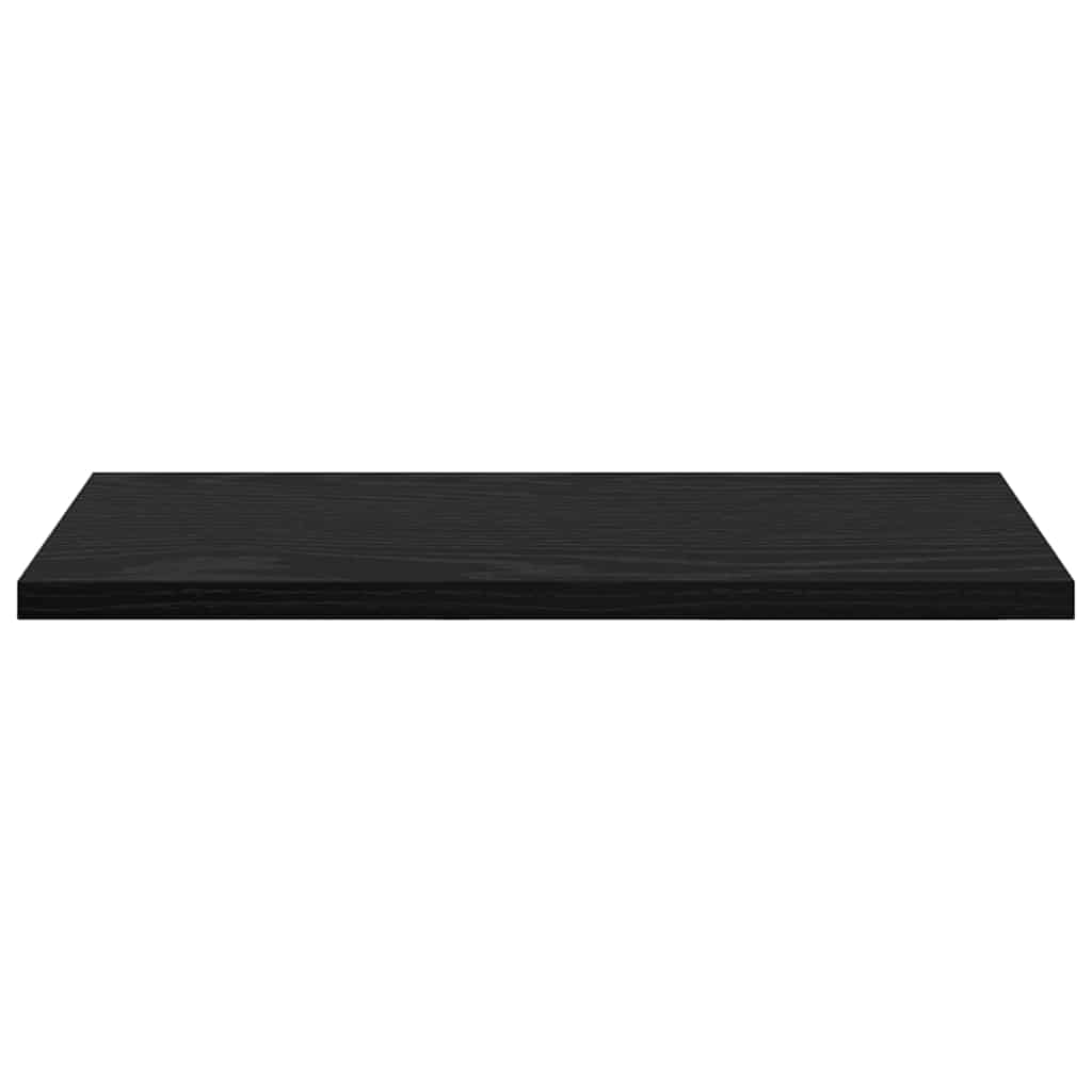 Regalbrett 4 pcs Schwarz 40 x 20 x 1.5 cm Holzwerkstoff