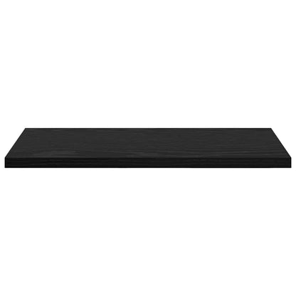 Regalbrett 4 pcs Schwarz 40 x 20 x 1.5 cm Holzwerkstoff