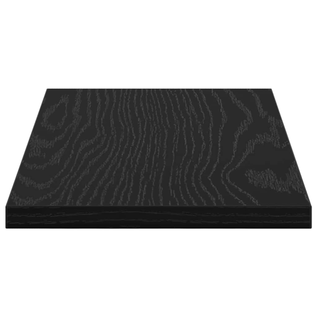Regalbrett 4 pcs Schwarz 40 x 20 x 1.5 cm Holzwerkstoff