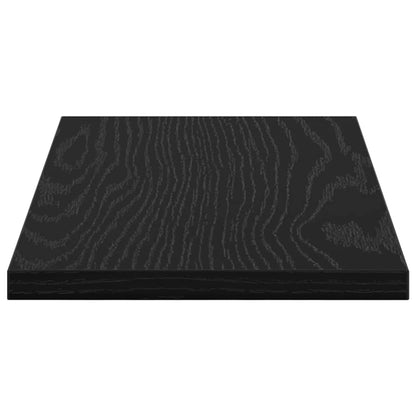 Regalbrett 4 pcs Schwarz 40 x 20 x 1.5 cm Holzwerkstoff