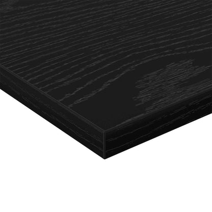 Regalbrett 4 pcs Schwarz 40 x 30 x 1.5 cm Holzwerkstoff