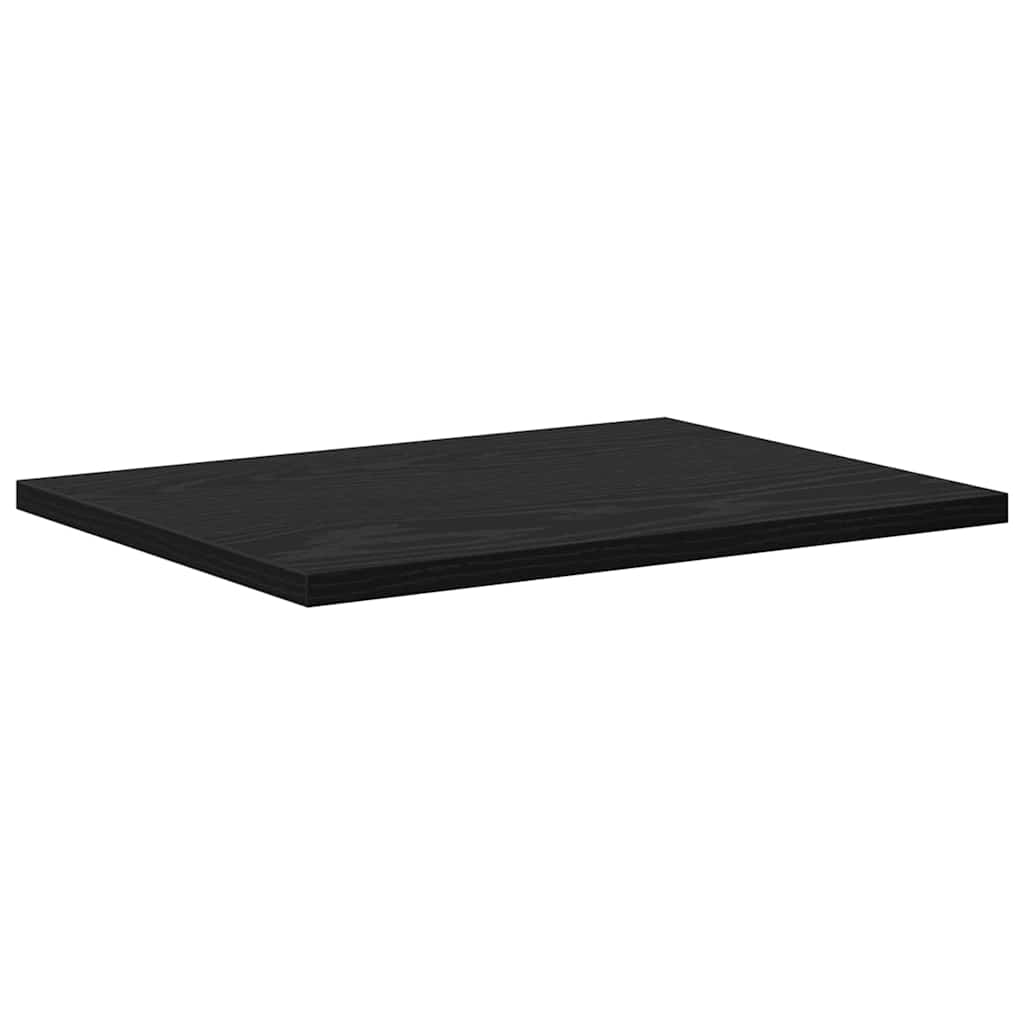 Regalbrett 4 pcs Schwarz 40 x 30 x 1.5 cm Holzwerkstoff