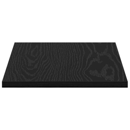 Regalbrett 4 pcs Schwarz 40 x 30 x 1.5 cm Holzwerkstoff