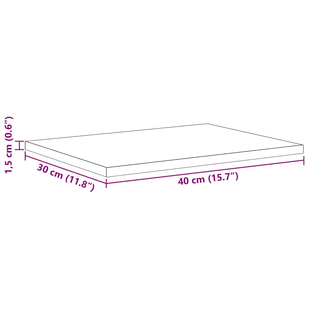 Regalbrett 4 pcs Schwarz 40 x 30 x 1.5 cm Holzwerkstoff