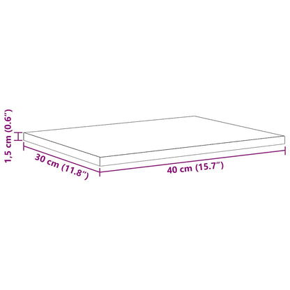 Regalbrett 4 pcs Schwarz 40 x 30 x 1.5 cm Holzwerkstoff