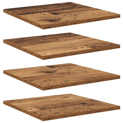 Regalbrett 4 pcs Braun 40 x 40 x 1.5 cm Holzwerkstoff
