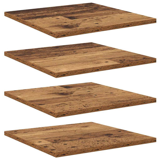 Regalbrett 4 pcs Braun 40 x 40 x 1.5 cm Holzwerkstoff