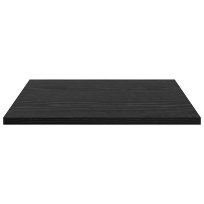 Regalbrett 4 pcs Schwarz 40 x 40 x 1.5 cm Holzwerkstoff