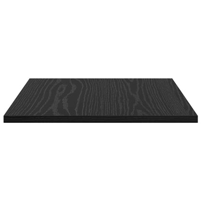 Regalbrett 4 pcs Schwarz 40 x 40 x 1.5 cm Holzwerkstoff