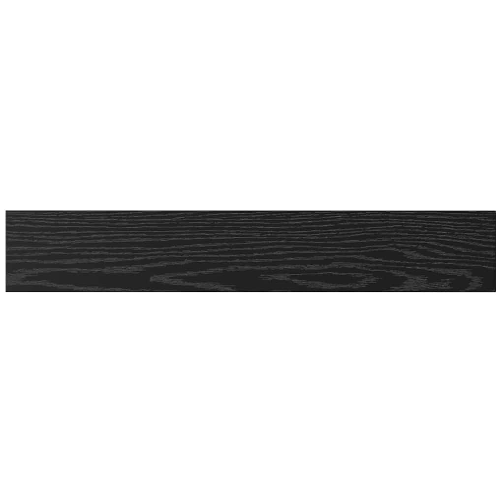 Regalbrett 4 pcs Schwarz 60 x 10 x 1.5 cm Holzwerkstoff