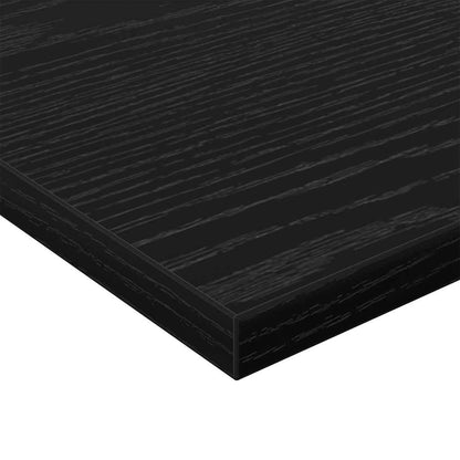 Regalbrett 4 pcs Schwarz 60 x 30 x 1.5 cm Holzwerkstoff