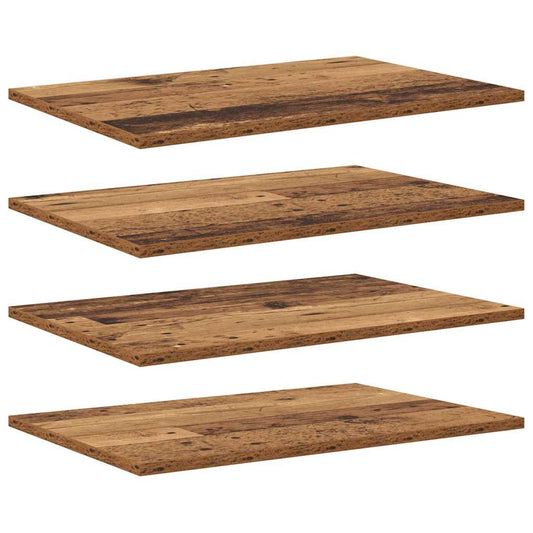 Regalbrett 4 pcs Braun 60 x 40 x 1.5 cm Holzwerkstoff