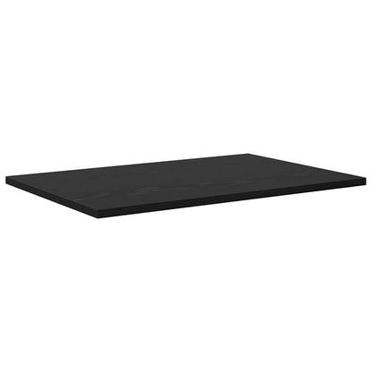 Regalbrett 4 pcs Schwarz 60 x 40 x 1.5 cm Holzwerkstoff