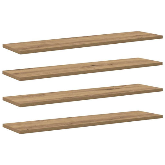 Regalbrett 4 pcs Braun 80 x 20 x 1.5 cm Holzwerkstoff