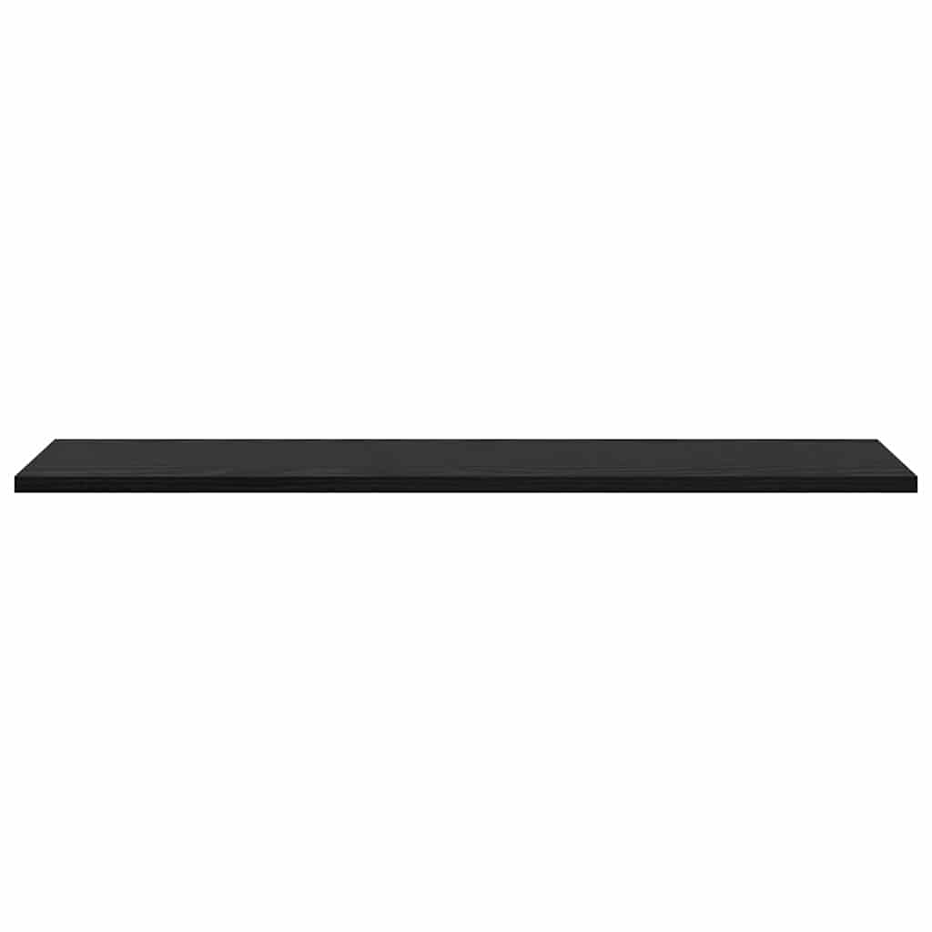 Regalbrett 4 pcs Schwarz 80 x 20 x 1.5 cm Holzwerkstoff