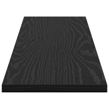 Regalbrett 4 pcs Schwarz 80 x 20 x 1.5 cm Holzwerkstoff