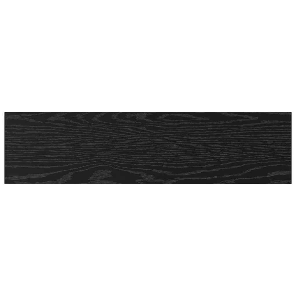 Regalbrett 4 pcs Schwarz 80 x 20 x 1.5 cm Holzwerkstoff
