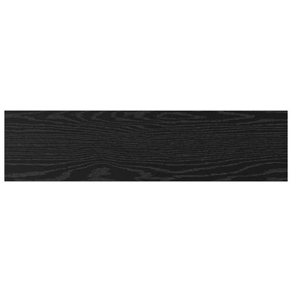 Regalbrett 4 pcs Schwarz 80 x 20 x 1.5 cm Holzwerkstoff