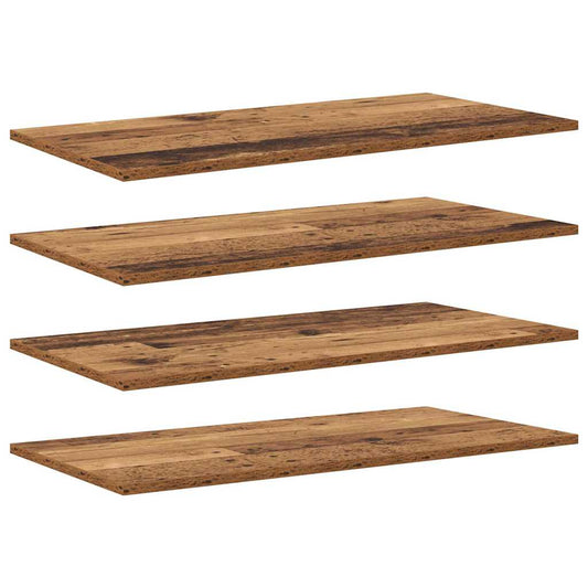 Regalbrett 4 pcs Braun 80 x 40 x 1.5 cm Holzwerkstoff