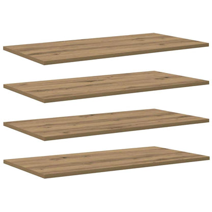 Regalbrett 4 pcs Braun 80 x 40 x 1.5 cm Holzwerkstoff