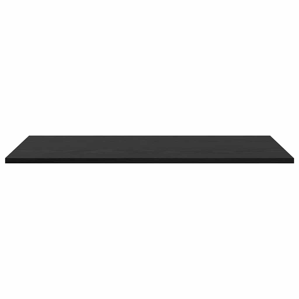 Regalbrett 4 pcs Schwarz 80 x 40 x 1.5 cm Holzwerkstoff