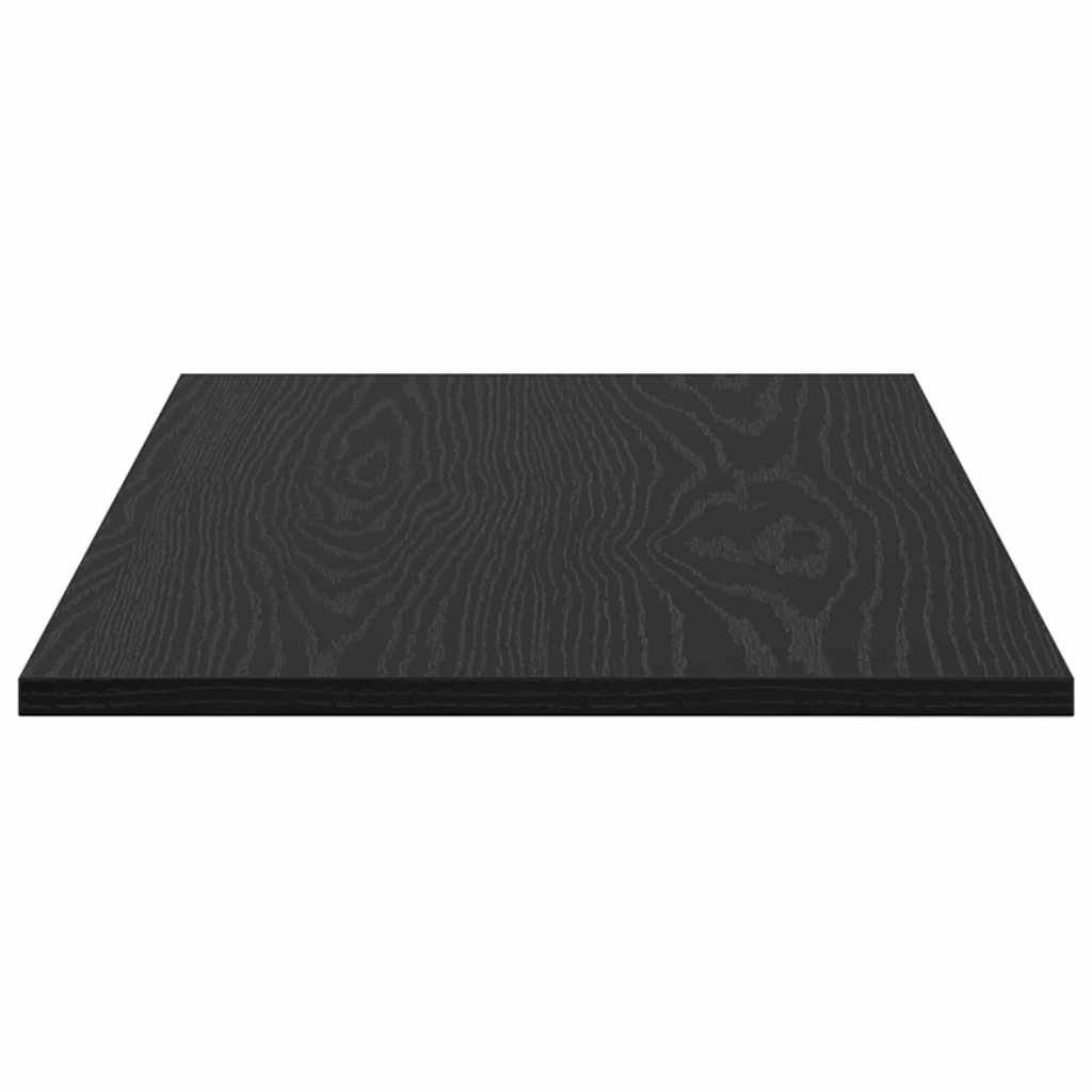 Regalbrett 4 pcs Schwarz 80 x 40 x 1.5 cm Holzwerkstoff