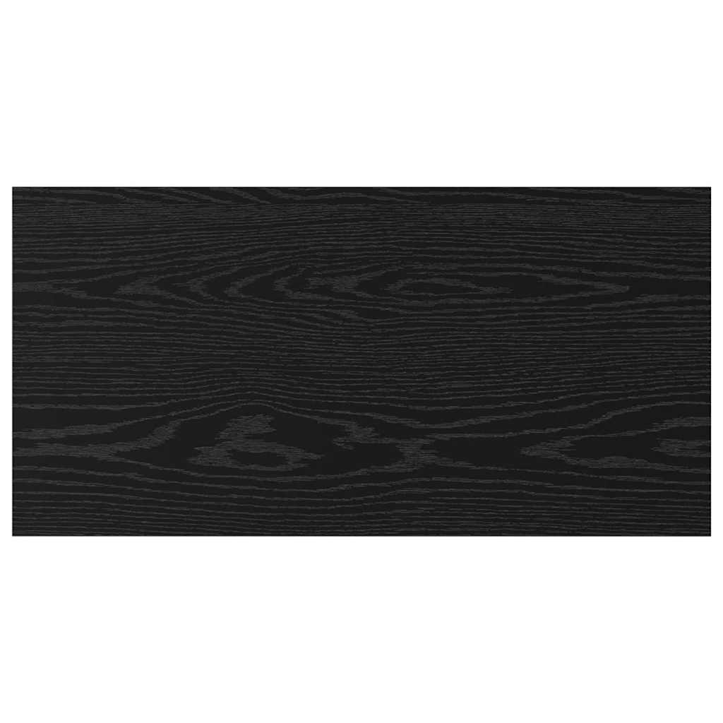 Regalbrett 4 pcs Schwarz 80 x 40 x 1.5 cm Holzwerkstoff