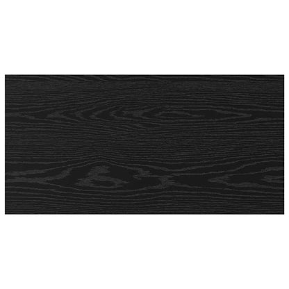 Regalbrett 4 pcs Schwarz 80 x 40 x 1.5 cm Holzwerkstoff