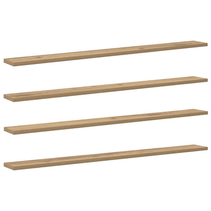 Regalbrett 4 pcs Braun 100 x 10 x 1.5 cm Holzwerkstoff