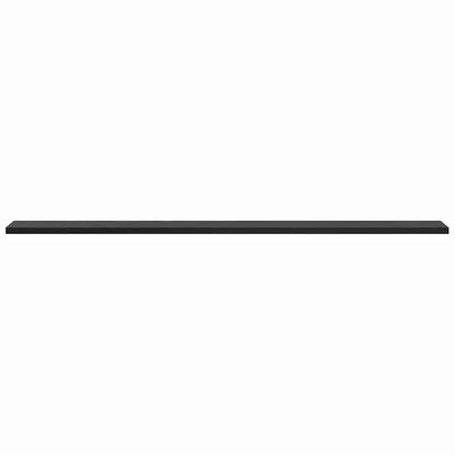 Regalbrett 4 pcs Schwarz 100 x 10 x 1.5 cm Holzwerkstoff