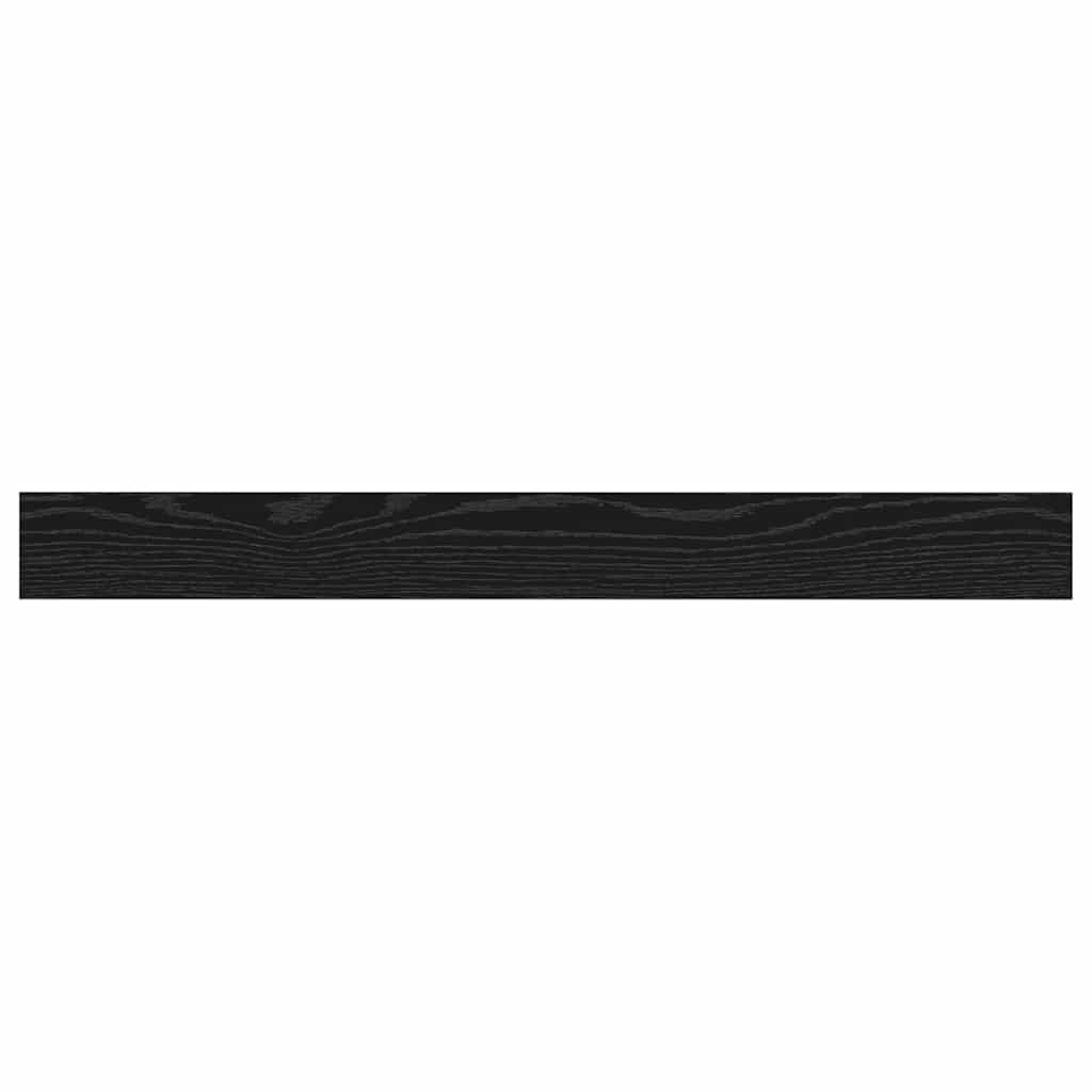 Regalbrett 4 pcs Schwarz 100 x 10 x 1.5 cm Holzwerkstoff