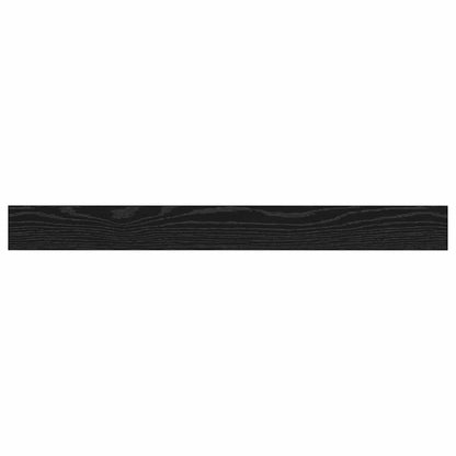 Regalbrett 4 pcs Schwarz 100 x 10 x 1.5 cm Holzwerkstoff