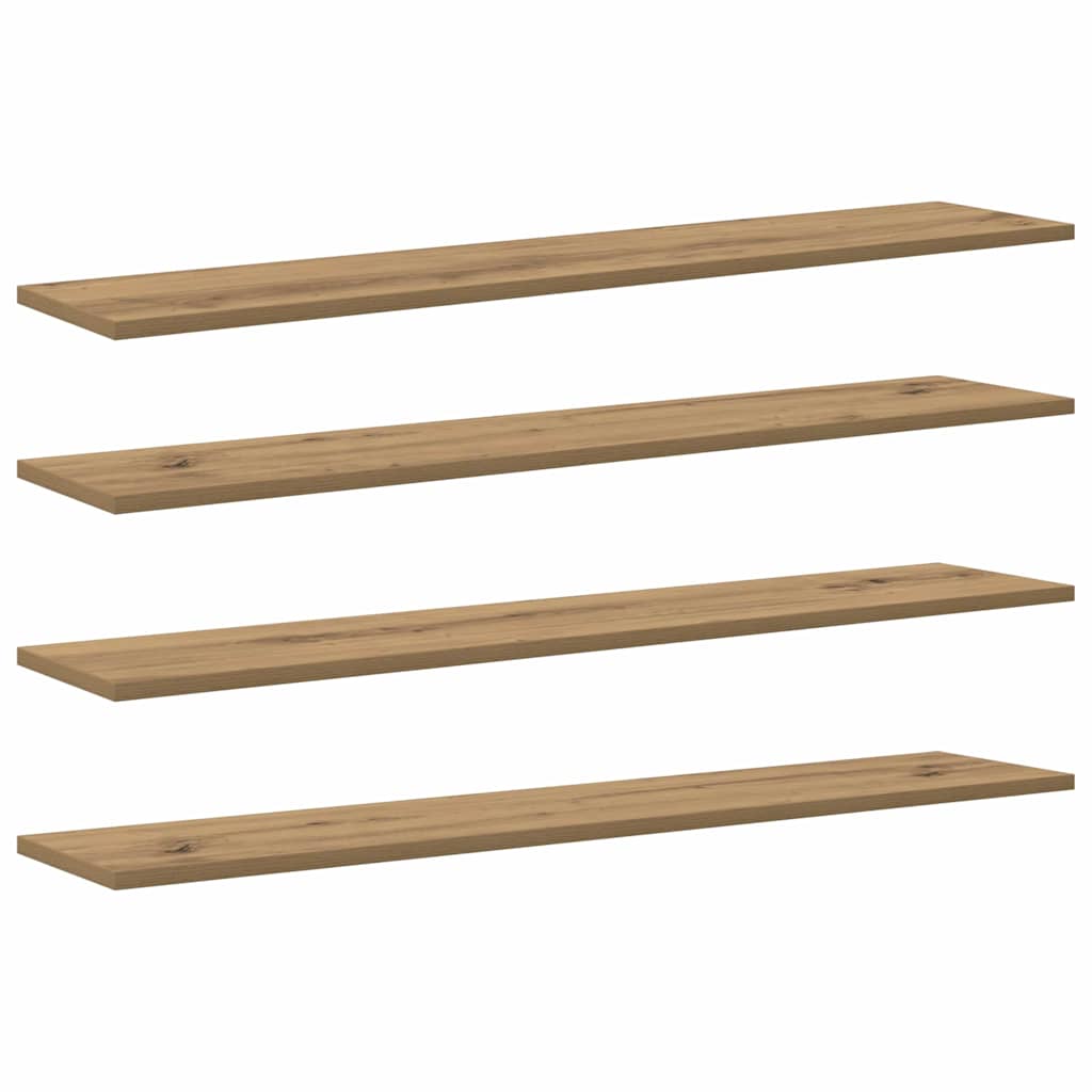 Regalbrett 4 pcs Braun 100 x 20 x 1.5 cm Holzwerkstoff