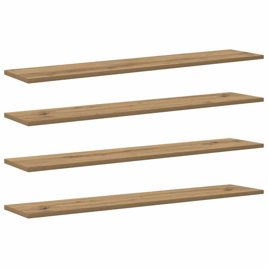 Regalbrett 4 pcs Braun 100 x 20 x 1.5 cm Holzwerkstoff