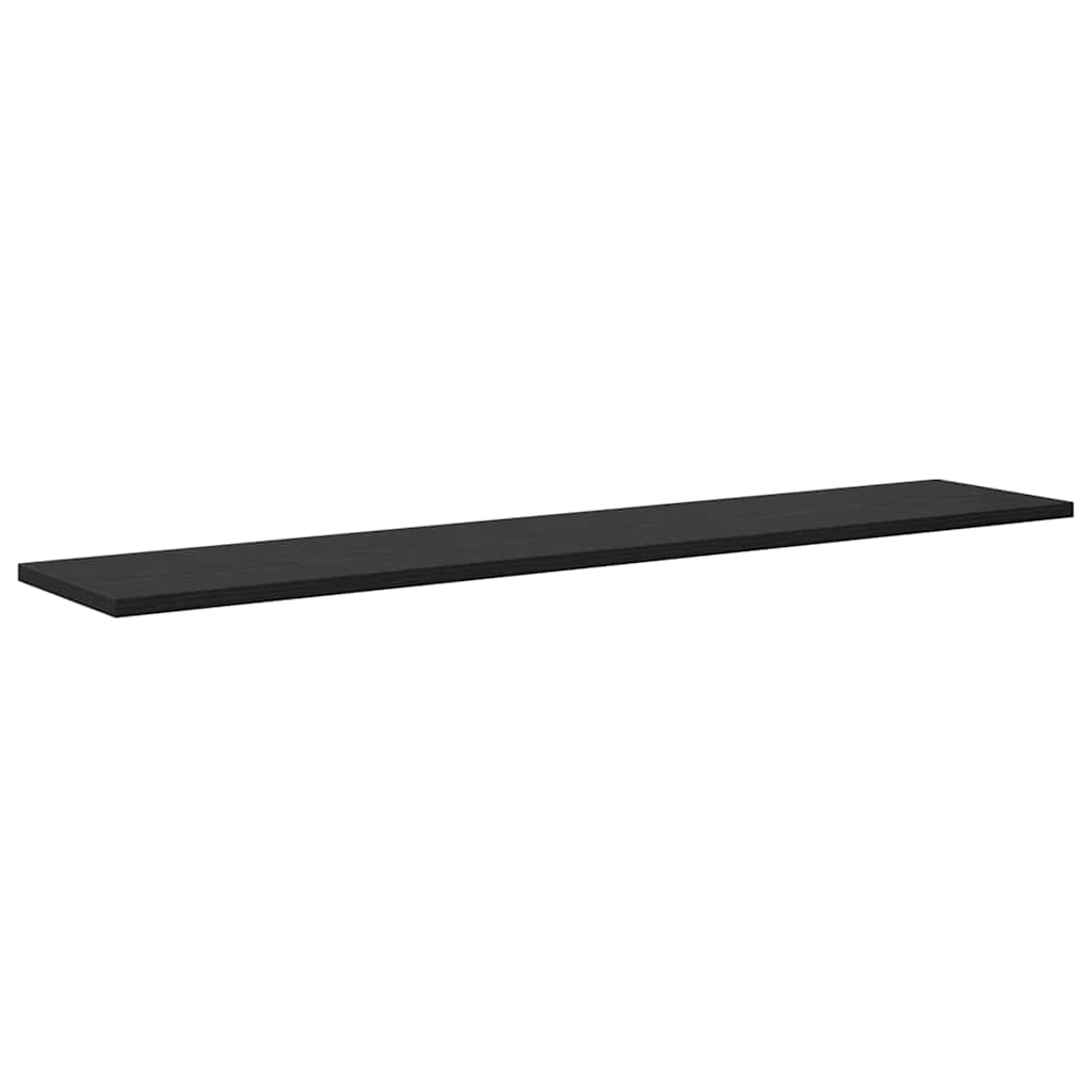 Regalbrett 4 pcs Schwarz 100 x 20 x 1.5 cm Holzwerkstoff