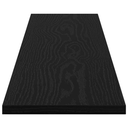 Regalbrett 4 pcs Schwarz 100 x 20 x 1.5 cm Holzwerkstoff