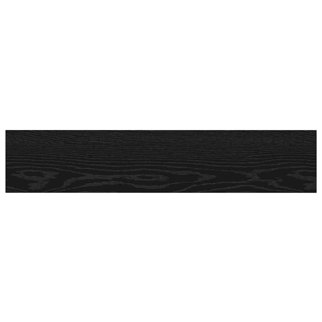 Regalbrett 4 pcs Schwarz 100 x 20 x 1.5 cm Holzwerkstoff