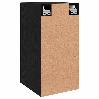 TV Einheit Wandmontiert 2 pcs Schwarze Eiche Holzwerkstoff